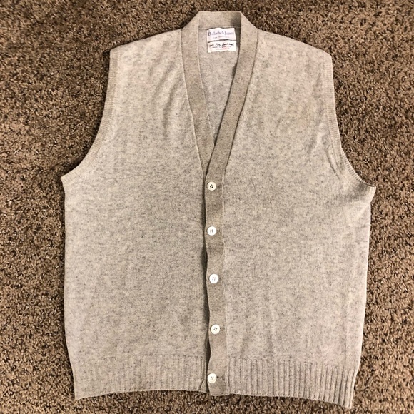 Bullock & Jones Other - Bullock & Jones Lambswool Button Vest Oatmeal 40